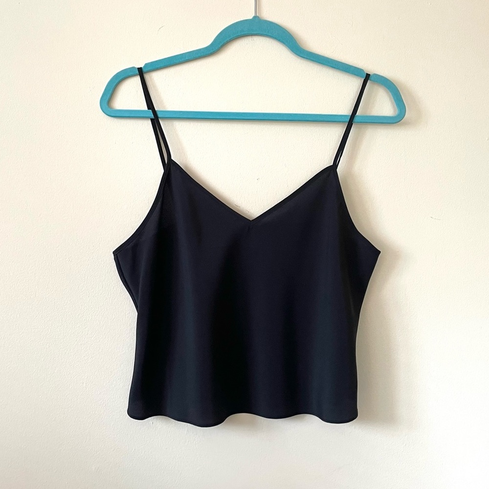 Classic Black V-Neck Spaghetti Strap Tank Top
